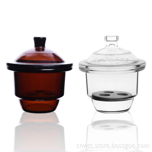 Transparent Clear Glass Desiccator with Porcelain Plate: Your Ultimate Solution for Effective Dehydration and Vacuum Storage